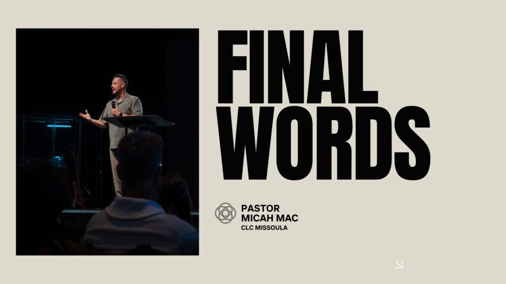 FINAL WORDS